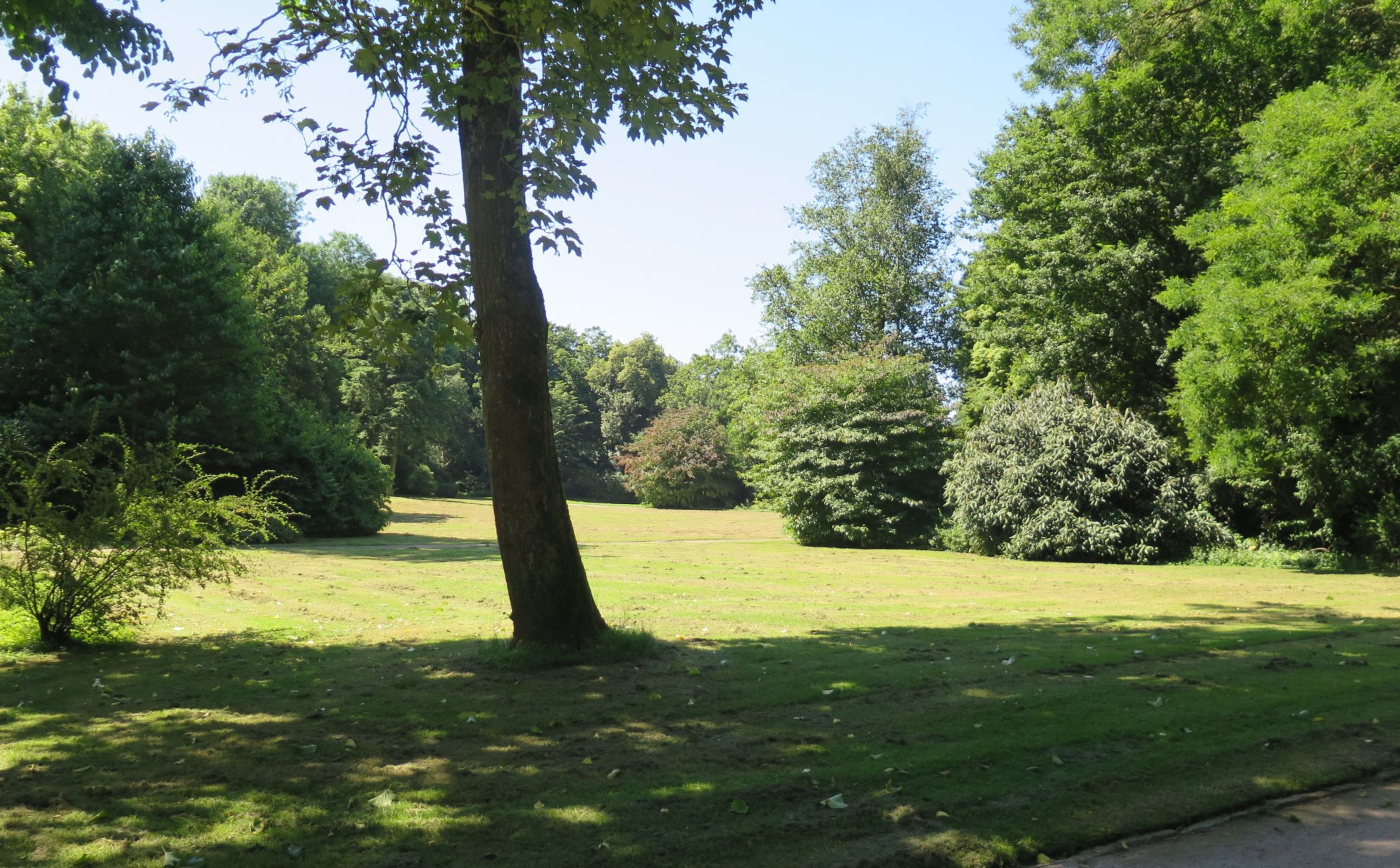 Gartenpartie im südlichen Parkteil nach Entwurf von Ludwig Simon. <br>Foto: LWL/Christof Baier