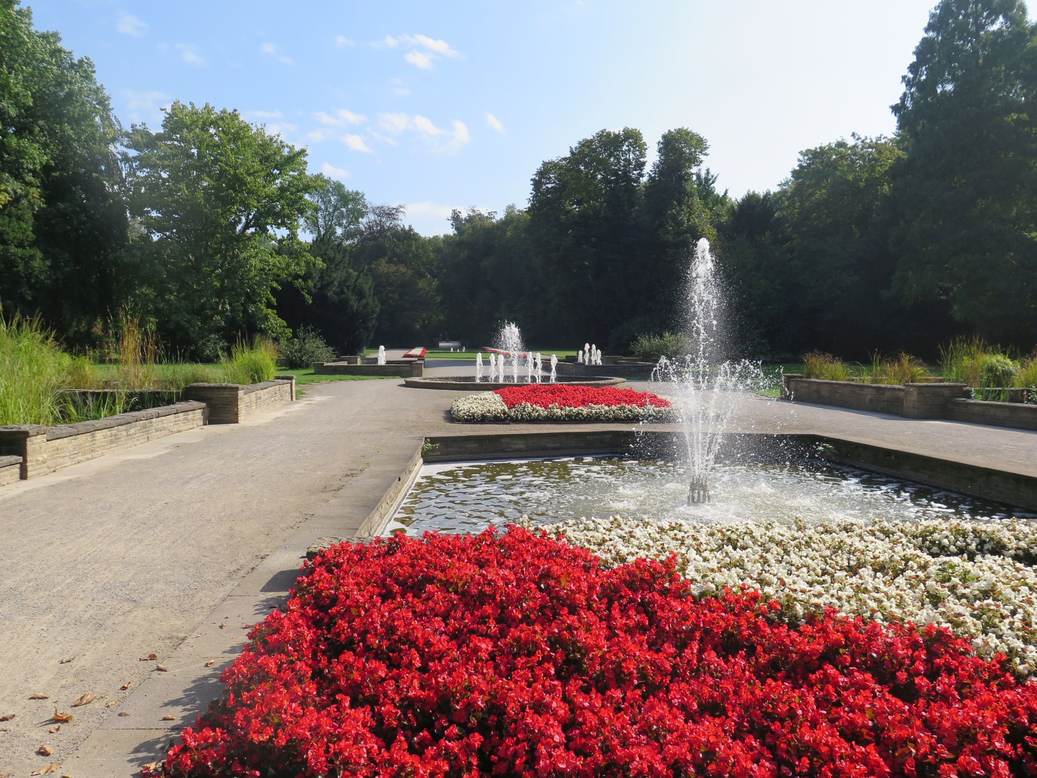 Der nach Plänen von Gartenbaudirektor Gey gestaltete Wassergarten wird derzeit für die IGA 2027 instandgesetzt.<br>Foto: LWL/Marcus Weiß