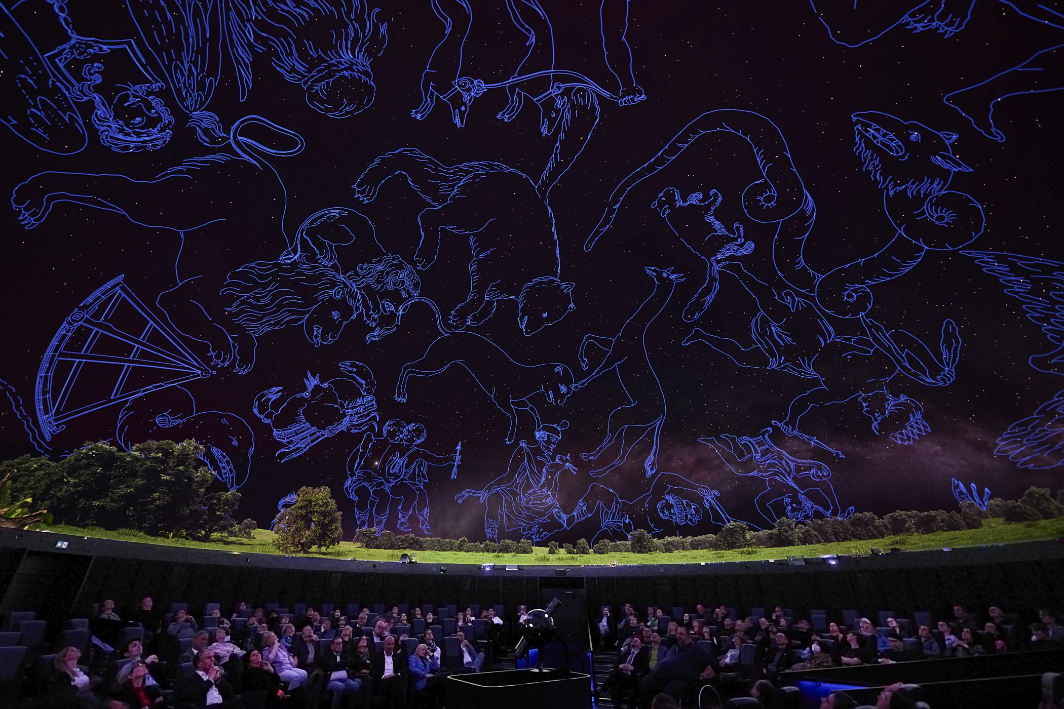Im Planetarium können Pfingsten verschiedene astronomische Shows besucht werden.<br>Foto: LWL/Kainulainen