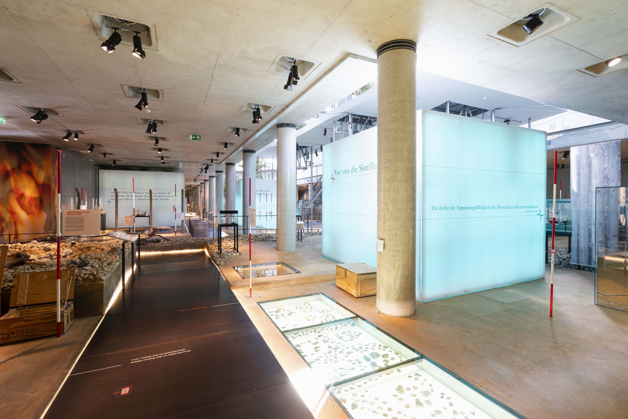 Im LWL-Museum für Archäologie in Herne geht es in klimatisierten Räumen durch die Geschichte Westfalens.<br>Foto: LWL