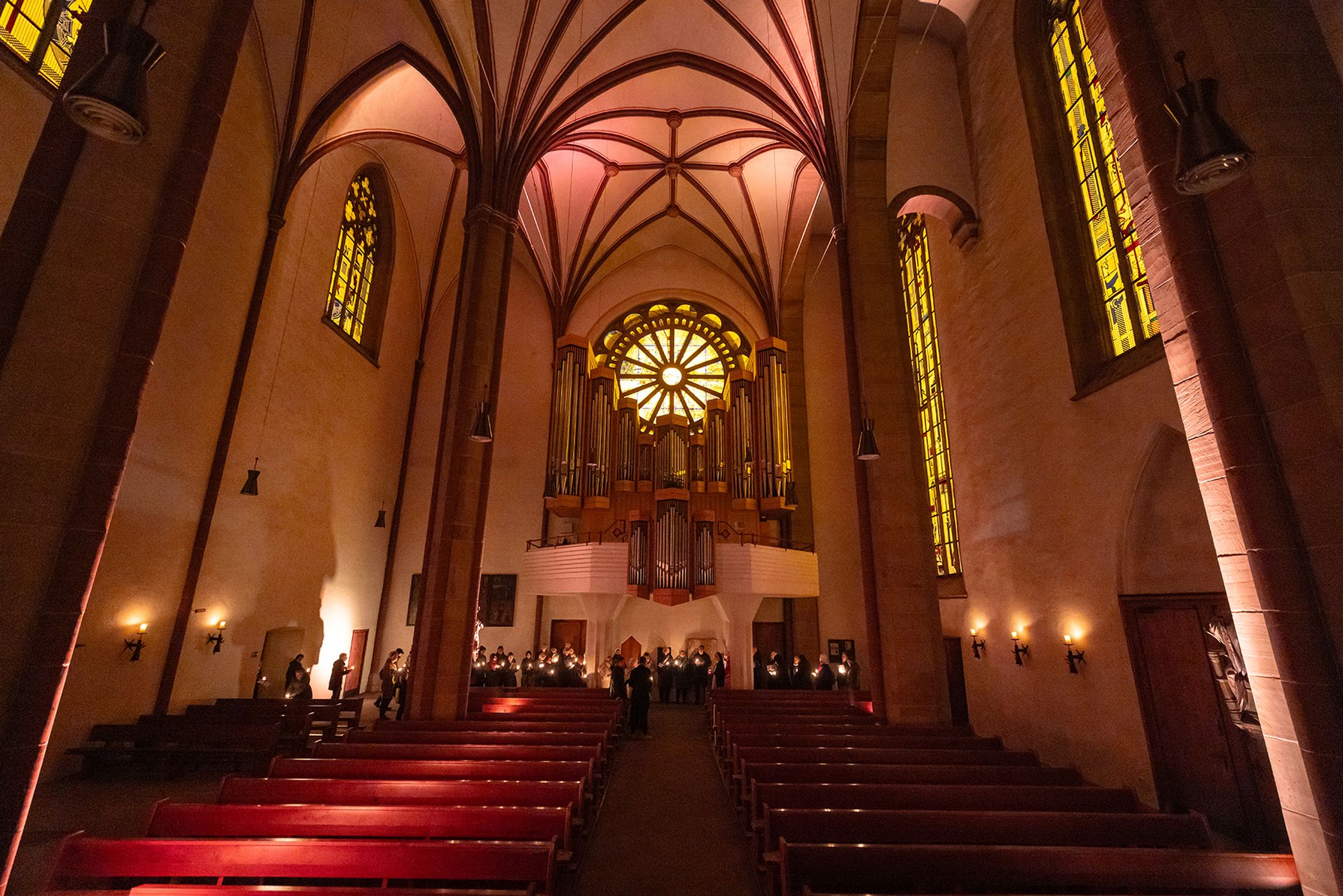 Propsteikirche St. Johannes Baptist: "finde dein Licht" 2026.<br>Foto: LWL / Roland Baege