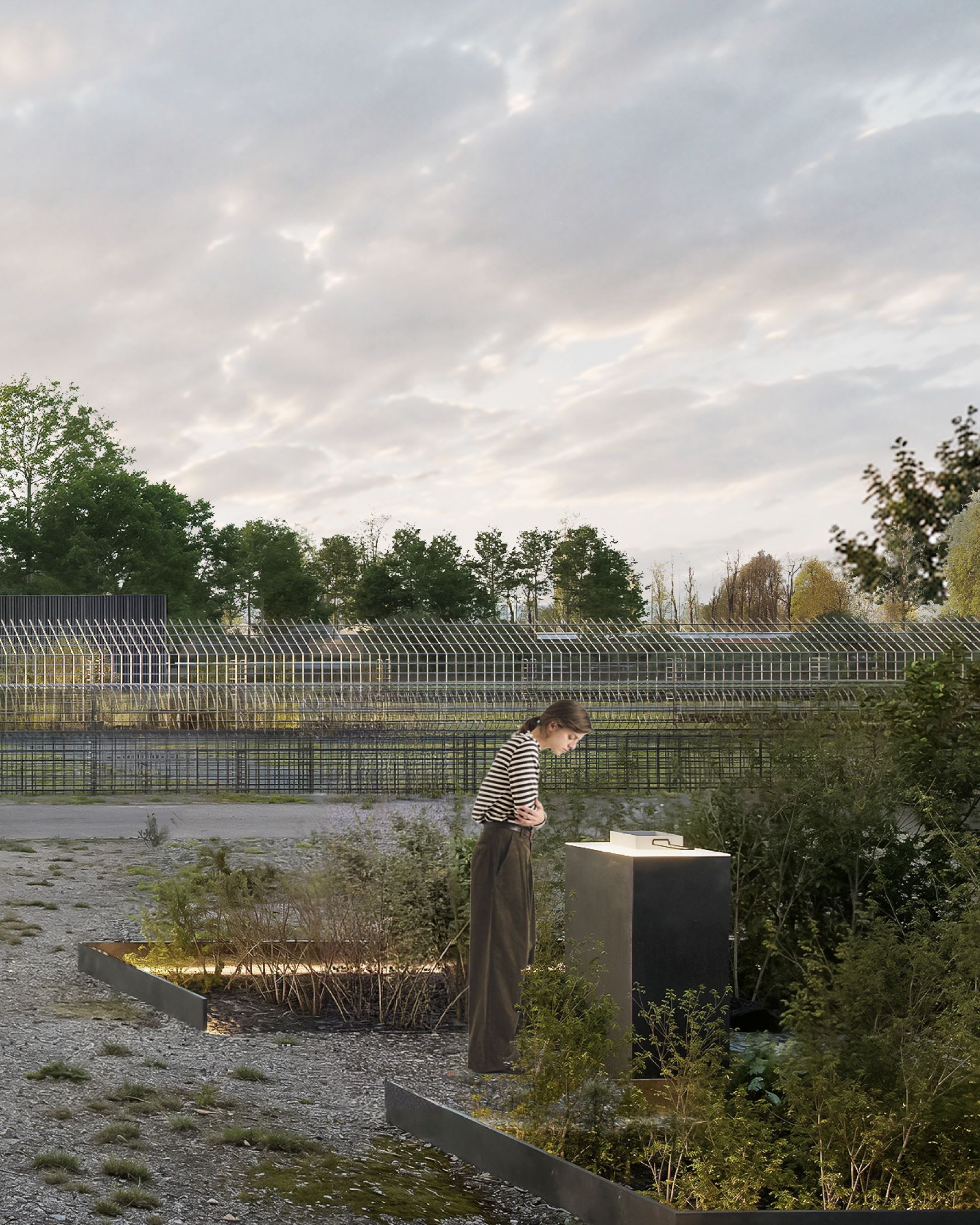Ausstellung Außenbereich "Verlorene Elemente"<br>ACHTUNG: Nur zur redaktionellen Verwendung im Zusammenhang mit der Berichterstattung/Ausstellung/Aktion und nur mit Urhebernennung<br>Foto: ATELIER BRÜCKNER