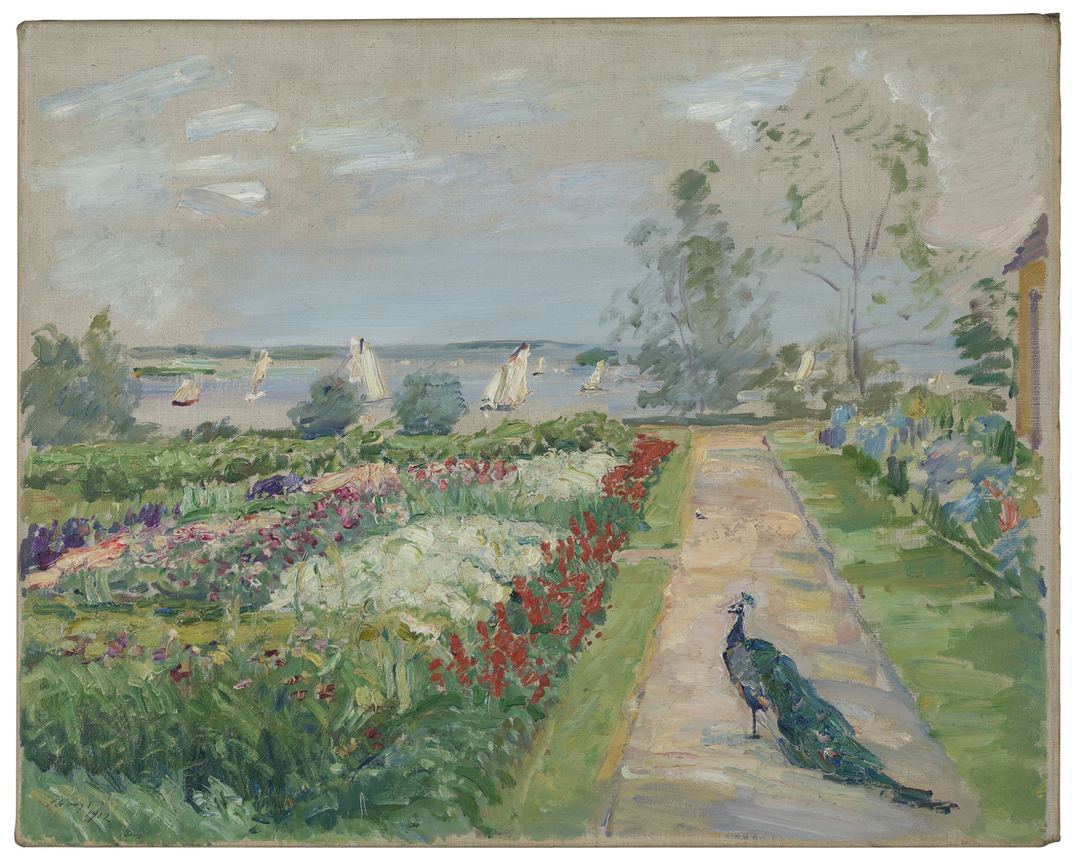 Als Kunstwerk des Monats August zeigt das LWL-Museum für Kunst und Kultur das Gemälde "Blumengarten I in Neu-Cladow" von Max Slevogt aus dem Jahr 1912.<br>Foto: LWL / Hanna Neander
