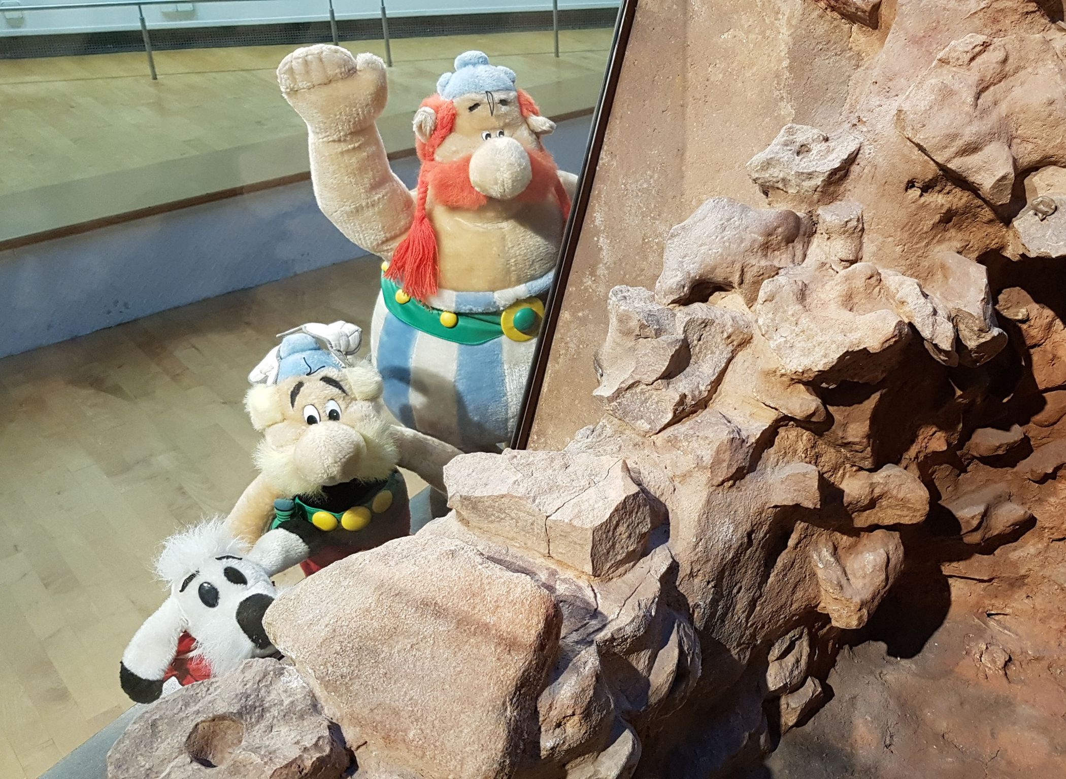 Beim interaktiven Versteckspiel "Zwei Gallier im Römerlager" werden die beliebten Comic-Geschichten den Hinterlassenschaften der Römer gegenübergestellt und verglichen.<br>Foto: LWL/B. Kühlborn