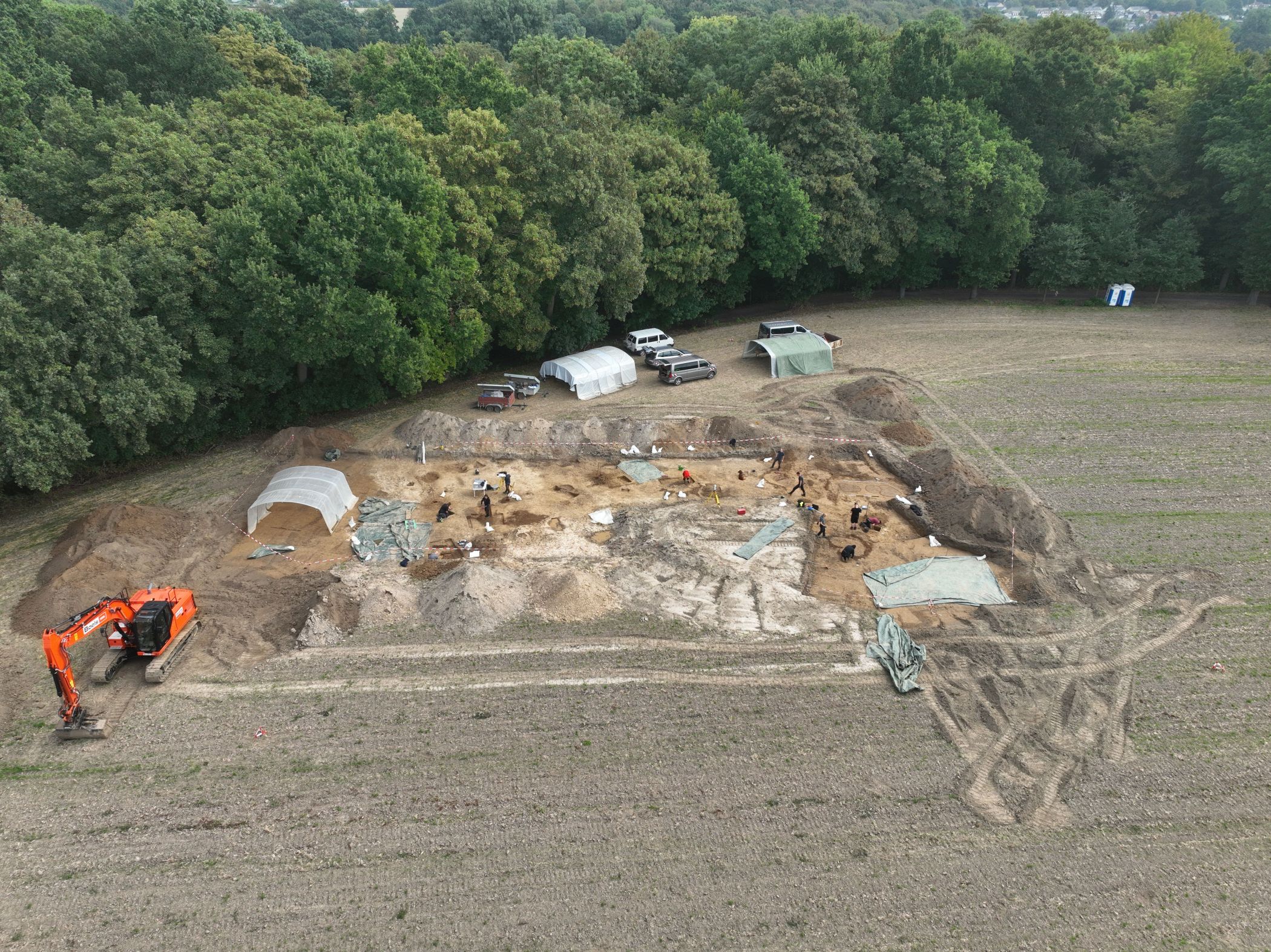 Blick auf die Ausgrabungsstätte im Dortmunder Westen. Foto: LWL/D. Riemenschneider