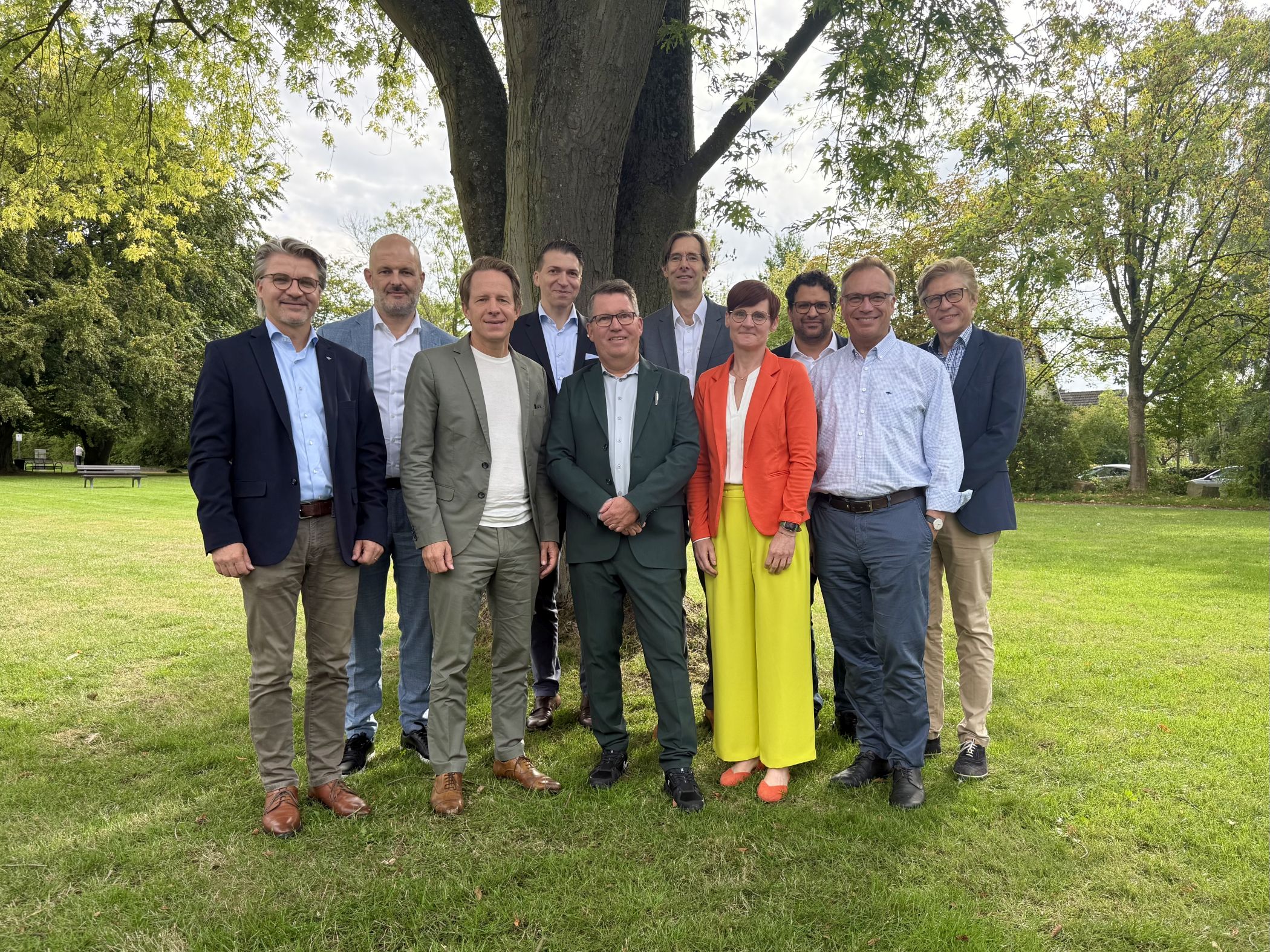 Geballte Expertise beim Dortmund-Hemeraner Tag 2026 (v.l.n.r.): Dr. Frederik Hendricks, Prof. Dr. Knut Schnell, Prof. Dr. Tillmann Krüger, Prof. Dr. Michael Paulzen, Dr. Patrick Debbelt, Prof. Dr. Jens Kuhn, Dr. Carola Dehmel, Peter Khalil, Dr. Jan Dreher, Prof. Dr. Hans-Jörg Assion.<br>Bild: LWL/Anna Wyludda