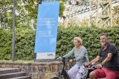 Radtour mit Herbert Niewerth rund um das Alte Schiffshebewerk.<br>Foto: LWL/Julia Gehrmann