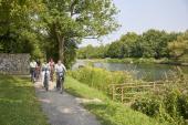 Radeln am Kanal mit Herbert Niewerth.<br>Foto: LWL/Julia Gehrmann
