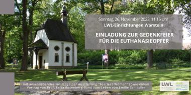 Die LWL-Einrichtungen laden herzlich ein, an der Gedenkveranstaltung teilzunehmen.