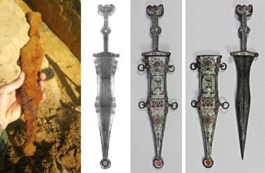 Der 30. Museumsgeburtstag wird mit einem ganz besonderem Fund gefeiert: dem 2019 bei Ausgrabungen entdeckten Legionärsdolch.<br>Foto: LWL