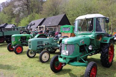 Das Treckertreffen zog 2023 viele Technik-Begeisterte ins LWL-Freilichtmuseum Hagen.<br>Foto: LWL/Hangebrauck