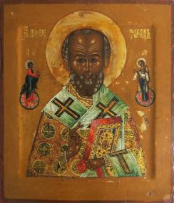 Der Heilige Nikolaus ist in der aktuellen Studio-Ausstellung "Faszination Kiew. Ikonen, Mönche, Heilige" im Kloster Dalheim zu sehen. Zu seinen Ehren lockt das Kloster Dalheim, am 6. Dezember, mit freiem Eintritt.<br>Foto: LWL