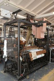 Jacquardwebstuhl in der Weberei.<br>Foto: LWL/Hudemann