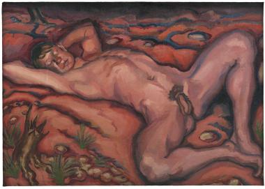 Der "Männliche Akt" von Ludwig Meidner ist noch bis zum 14.4. in der Sonderausstellung "Nudes" im LWL-Museum für Kunst und kultur zu sehen.<br>Foto: LWL/Ahlbrand-Dornseif 