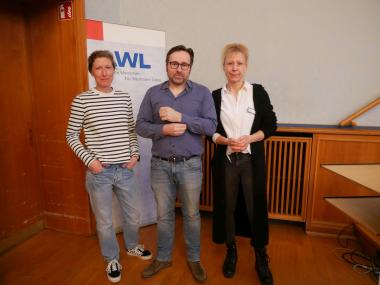 Die Organisator:innen des Netzwerktreffens: (v.l.) Nadine Sambale, Dr. Sascha Dargel und Dr. Petra Tuschhoff.<br>Foto: LWL