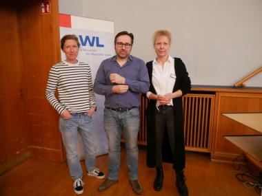 Die Organisator:innen des Netzwerktreffens: (v.l.) Nadine Sambale, Dr. Sascha Dargel und Dr. Petra Tuschhoff.&lt;br&gt;Foto: LWL 