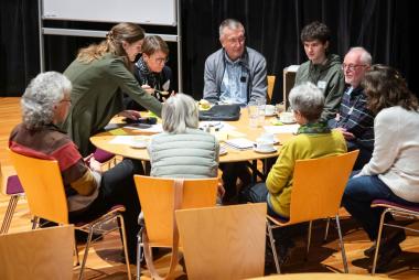 Erfahrungsaustausch zu digitalen Tools im Ehrenamt im Projekt &quot;Digitaler Werkzeugkasten für Engagierte in der Kultur in NRW&quot;.&lt;br&gt;Foto: Sarah Jonek/WHB 