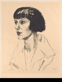 Das LWL-Museum für Kunst und Kultur zeigt als Kunstwerk des Monats Juli die Lithografie "Bildnis Frau Maschka Mueller" (1923) von Otto Dix.<br>Foto: LWL/Hanna Neander