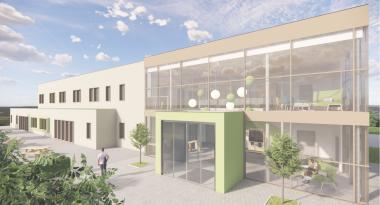 Modellansicht: Neue LWL-Pflegeschule Kreis Soest 