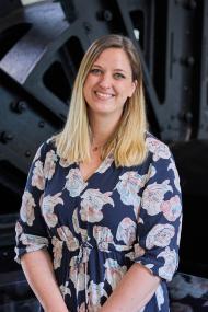 Carolin Freitag ist die neue Leiterin des LWL-Museums Zeche Hannover.<br>Foto: LWL / Frauke Kreutzmann 