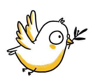 Illustration aus dem Buddybook zum Thema Frieden.<br>Illustration: LWL/Martina Hoffmann