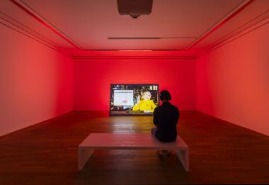 In der Podiumsdiskussion am Dienstag (26.11.) um 19 Uhr geht es um die Ausstellung "Line of Sight" von Cremer-Preisträger Ali Eslami und die Bedeutung und Einfluss von VR-Technologien in Museen.<br>Foto: LWL/Hanna Neander