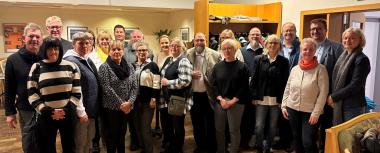 Jubilarinnen, Jubilare und die Leitungskräfte verbrachten einen gemeinsamen Abend im Klinik-Casino.<br>Foto: LWL/ Barbara Köhling