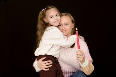 Katherina S. und ihre Tochter Tatjana aus Mykolajiw/Ukraine.<br>Foto: Bernd Schäfer