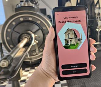 Besucherinnen und Besucher können die Zeche Nachtigall mit dem Smartphone entdecken.<br>Foto: LWL / Tabea Hiller