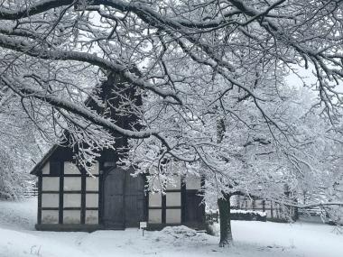 Winterliches Licht lässt das Museum des Landschaftsverbandes Westfalen-Lippe (LWL) in besonderem Charme erstrahlen.<br>Foto: LWL/Sarah Junker