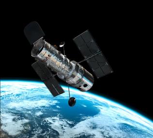 Das Hubble-Weltraumteleskop steht im Mittelpunkt des Vortrags von Dr. Mathias Jäger im LWL-Planetarium.<br>Foto: ESA