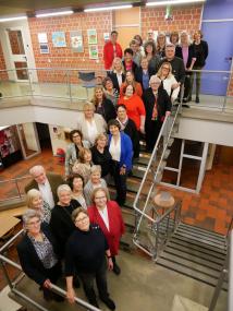 Gemeinsames Erinnerungsfoto der Jubilare und Pensionäre.<br>Foto: LWL/Enrica Gore