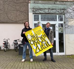 (v.l.): André Voss und Frank Röpke-Kolar freuen sich auf die Premiere des Eintopftheaters in der LWL-Klinik Münster am 13. Februar.<br>Bild: LWL