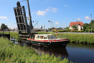 Karl-Heinz Czierpka unterwegs mit seinem Boot "Tremonia".<br>Foto: Karl-Heinz Czierpka