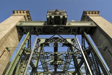Bei der Fototour steht die spektakuläre Architektur des Schiffshebewerks im Fokus.<br>Foto: LWL / Annette Hudemann