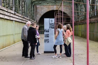 Abendführung im Schiffshebewerk Henrichenburg.<br>Foto: LWL / Julia Gehrmann