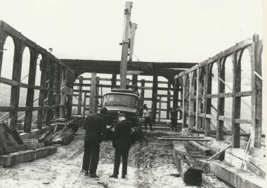 Das Museum wächst: Bauen im LWL-Freilichtmuseum Detmold früher... .<br>Foto: LWL