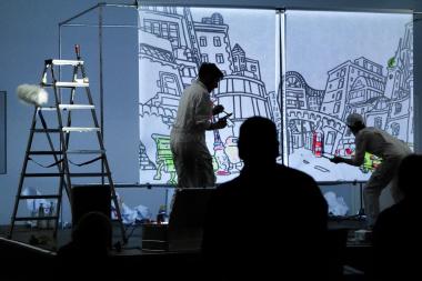 Das Ensemble "United Puppets" zeigt das Kindertheater "Zinnober in der grauen Stadt" zum Schauraum im LWL-Museum für Kunst und Kultur.<br>Foto: privat