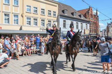 Eröffnet das Festival: Die Bürger Eskad-on Minden.<br>Foto: Susanne Kußmann