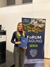 Charlotte Milewczyk, Medizinstudentin an der LWL-Universitätsklinik Hamm, erhielt für ihre Promotionsarbeit den zweiten Platz beim &quot;Young Science Best Medical Paper Award&quot; der Ruhr-Universität Bochum.&lt;br&gt;Foto: LWL 