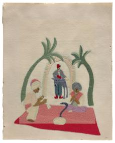 Die &quot;Orientalistische Szene&quot; (1914) von August und Elisabeth Macke ist Kunstwerk des Monats Dezember im LWL-Museum für Kunst und Kultur.&lt;br&gt;Foto: LWL / Sabine Ahlbrand-Dornseif 