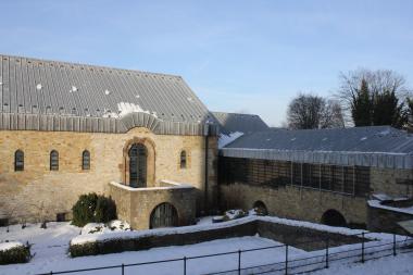 Paderborn, Palast im Winter. In diesem Jahr feiert die Kaiserpfalz ihr 1250-jähriges Bestehen. <br>Foto: LWL / C. Pluschke