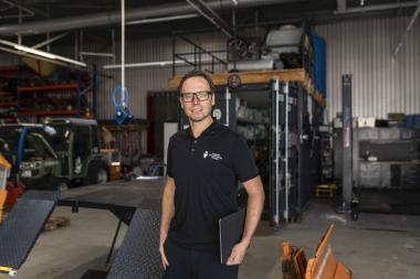 Für Geschäftsführer Mario Amendt bedeutet der Schritt in die Inklusion auch, etwas zurückzugeben. <br>Foto: LWL/Paul Metzdorf