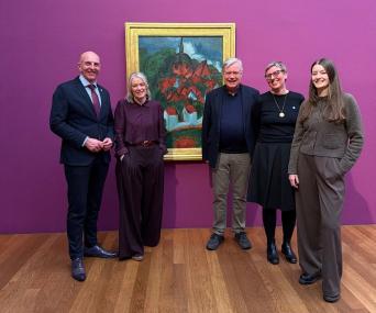 Im Kirchner Museum Davos wurde die Ausstellung "Kirchner.Picasso" eröffnet, die zuvor in Münster zu sehen war. Mit dabei waren Dr. Georg Lunemann, der Direktor des LWL, die Direktorin des Kirchner Museums Davos, Katharina Beisiegel, der Direktor und die stellvertretende Direktorin des LWL-Museums für Kunst und Kultur, Dr. Hermann Arnhold und Dr. Tanja Pirsig-Marshall, sowie Kuratorin Anna Luisa Walter.<br>Foto: LWL