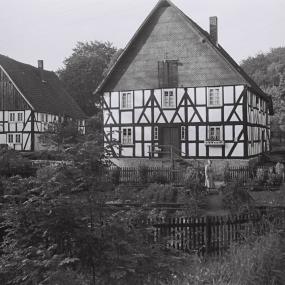 Ansicht des ursprünglichen Gartens von Haus Stöcker um 1951.<br>Foto: LWL 