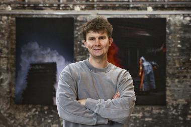 Khalil Noé Döring in der Ausstellung ,,Weg der Kohle" im LWL-Museum Zeche Hannover. <br>Foto: LWL / Philipp Harms 