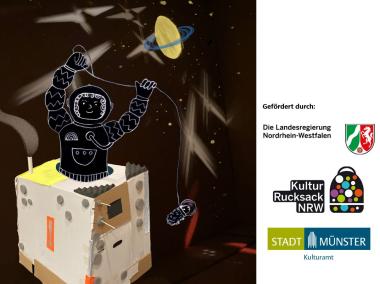 Im Kreativworkshop "Erst Science, dann Fiction" erschaffen Kinder und Jugendliche eigene Science-Fiction-Welten.<br>Bild: Lea Wächter & Anne Marie Braune