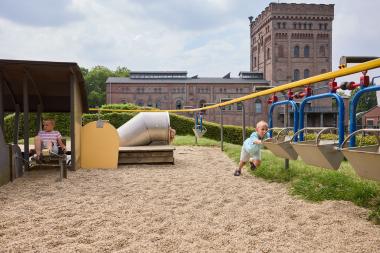 Die "Zeche Knirps" lädt über und unter Tage zum Spielen ein. <br>Foto: LWL / Julia Gehrmann