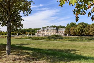 Westgarten von Schloss Nordkirchen.<br>Foto: Münsterland e.V./Philipp Fölting