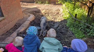 Neben Naturerfahrungen auf dem Bauernhof will der Emshof mit EdGar direkt zu Kitas und Schulen fahren und dort Gartenwissen vermitteln. <br>Foto: LWL/Thomas Mosebach 